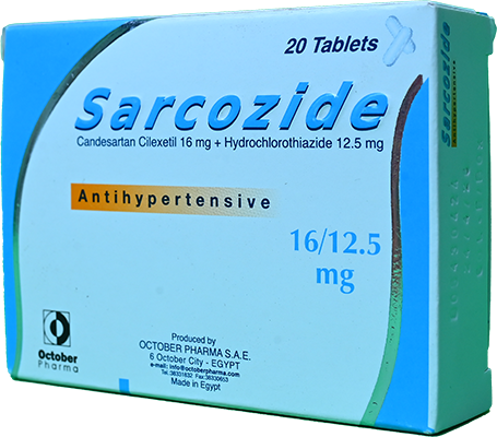 SARCOZIDE 16/12.5 MG 20 TABLET