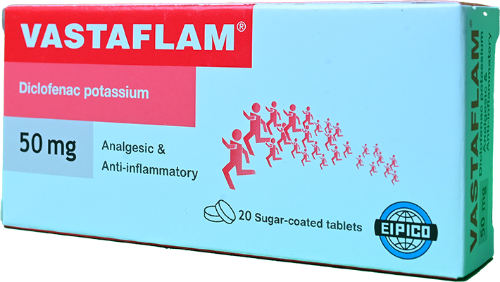 VASTAFLAM 50 MG 20 TABLET