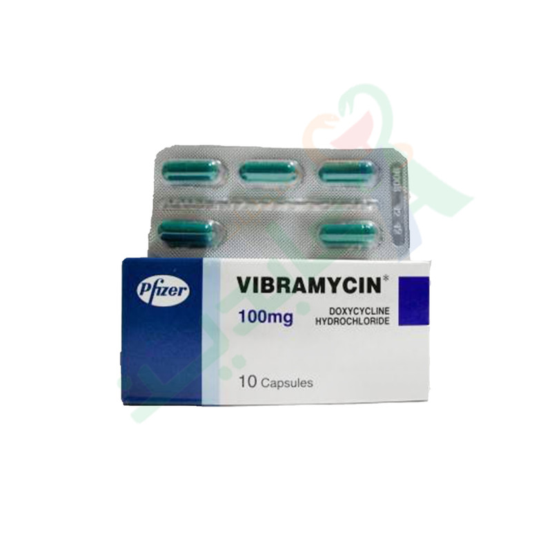 VIBRAMYCIN 100 MG 10 CAPSULES--