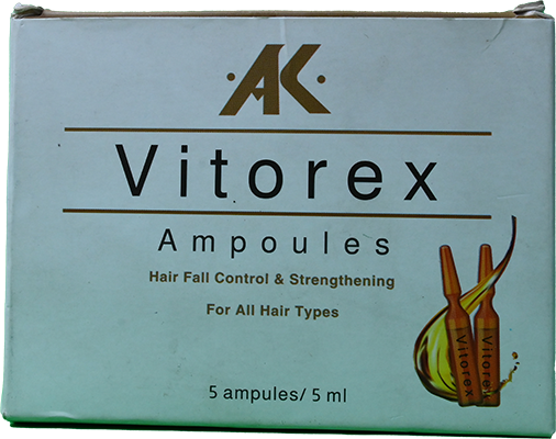 VITOREX HAIR TONIC LOTION 5 AMPULES