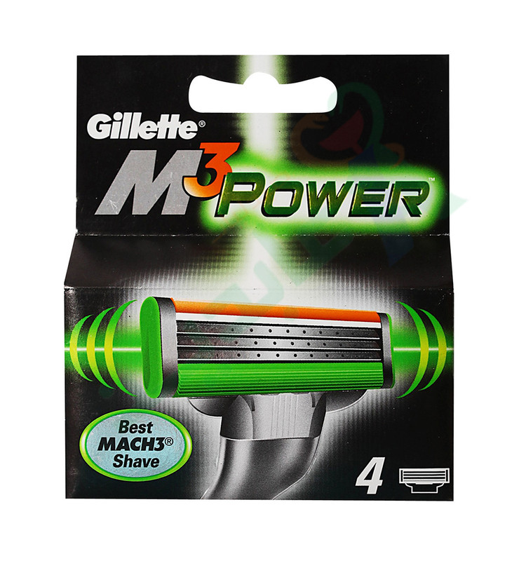 GILLETTE MACH3 POWER BLADES 4Piece