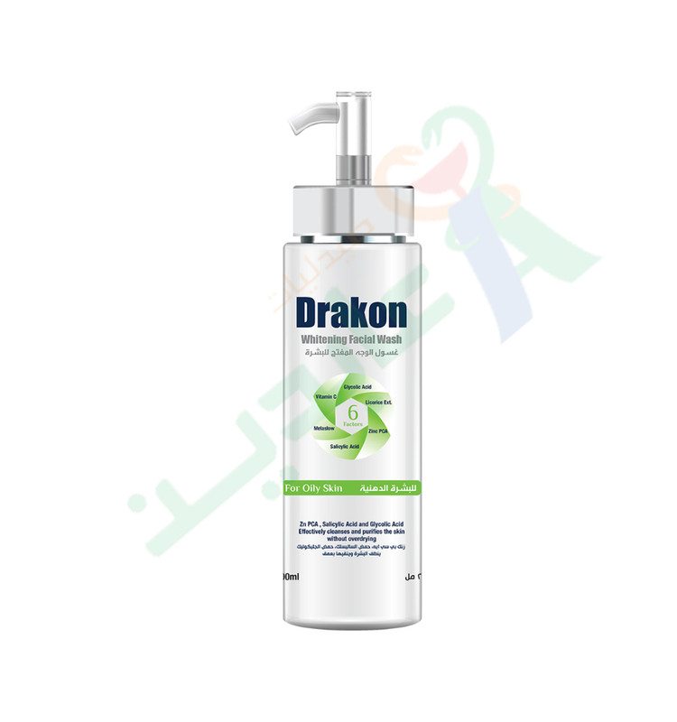 DRAKON WHITENING FACIAL WASH OILY SKIN 200ML--