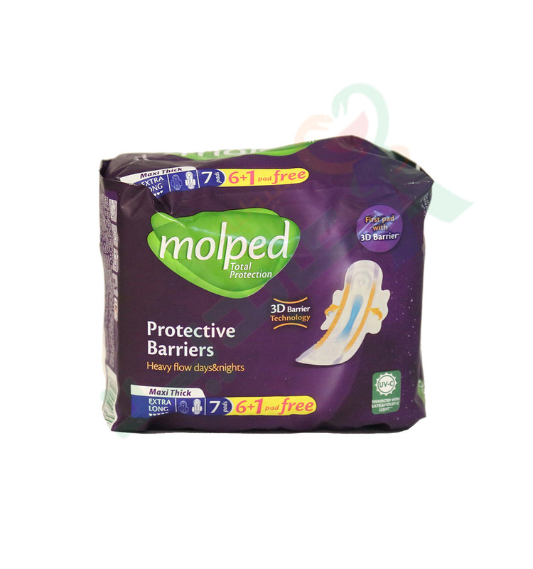 MOLPED TOTAL PROTECTION MAXI EXTRA LONG 7 PADS