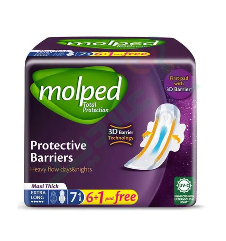 MOLPED TOTAL PROTECTION MAXI THICK LONG 7 PADS