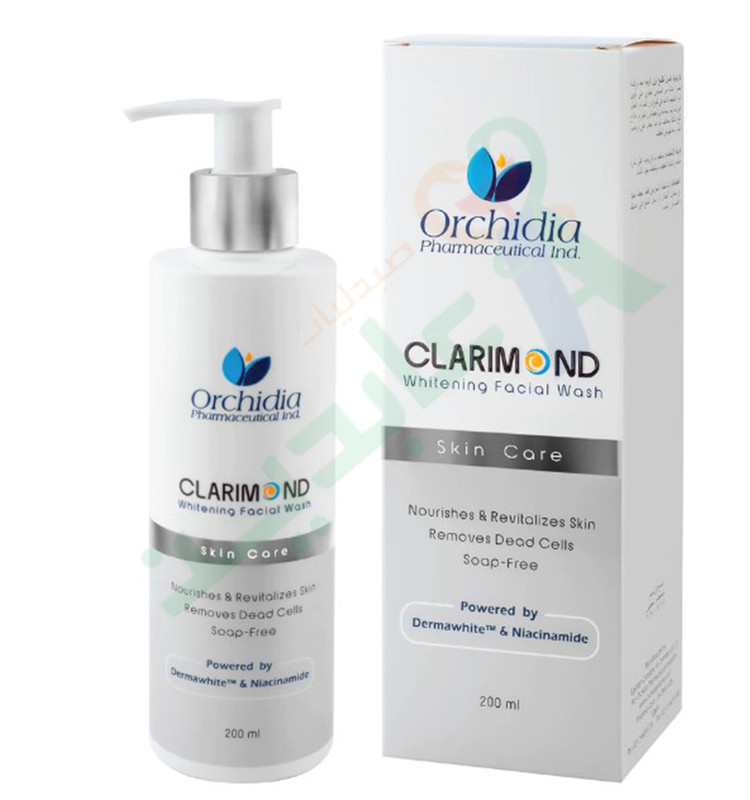 ORCHIDIA CLARIMOND WHITENING FACIAL CLEANSER 200ML--