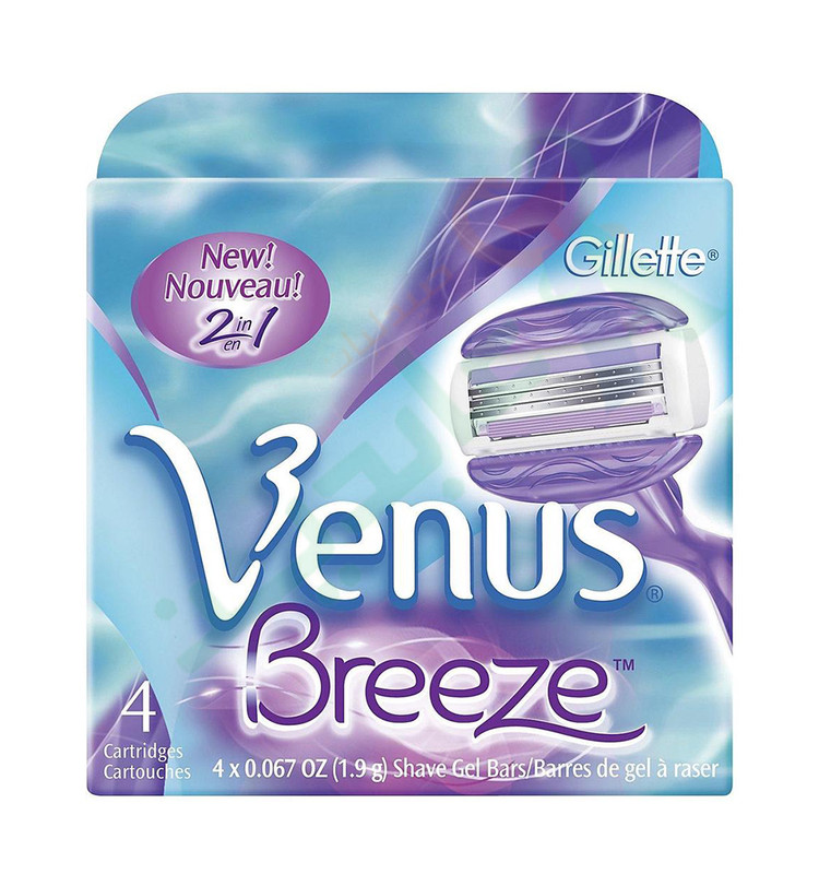 GILLETTE VENUS BREEZE BLADES 4 PCS