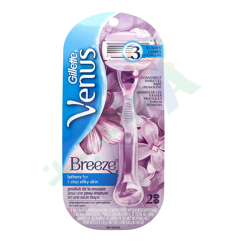 GILLETTE VENUS BREEZE MACHINE + 2 BLADES