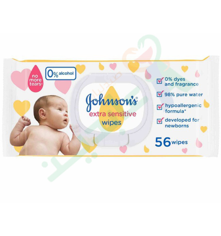 JOHNSONS EXTRA SENSITIVE WIPES 56 WIPES 250