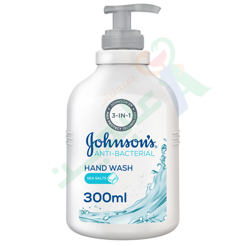 JOHNSONS HAND WASH ANTI-BACTERIAL SEA SALTS 300ML