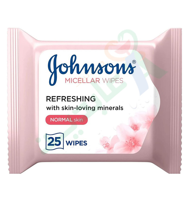 JOHNSONS MICELLAR WIPES REFRESHING 25WIPES--