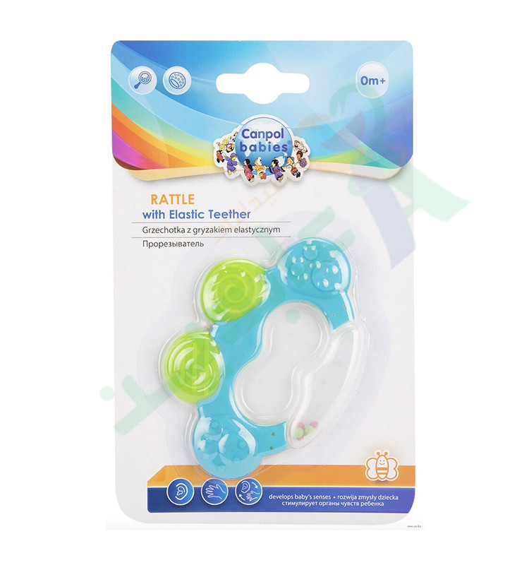 CANPOL BABIES RATTLE WITH ELASTIC TEETHER 74/001