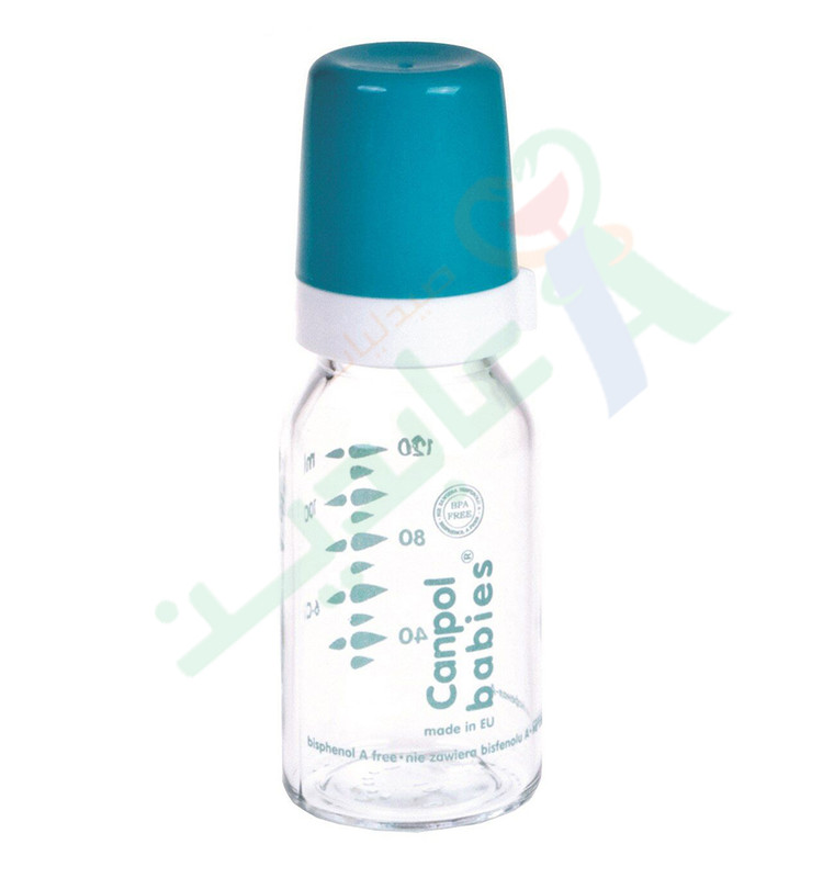 CANPOL GLASS BOTTLE 0M+ 120ML 42/402--