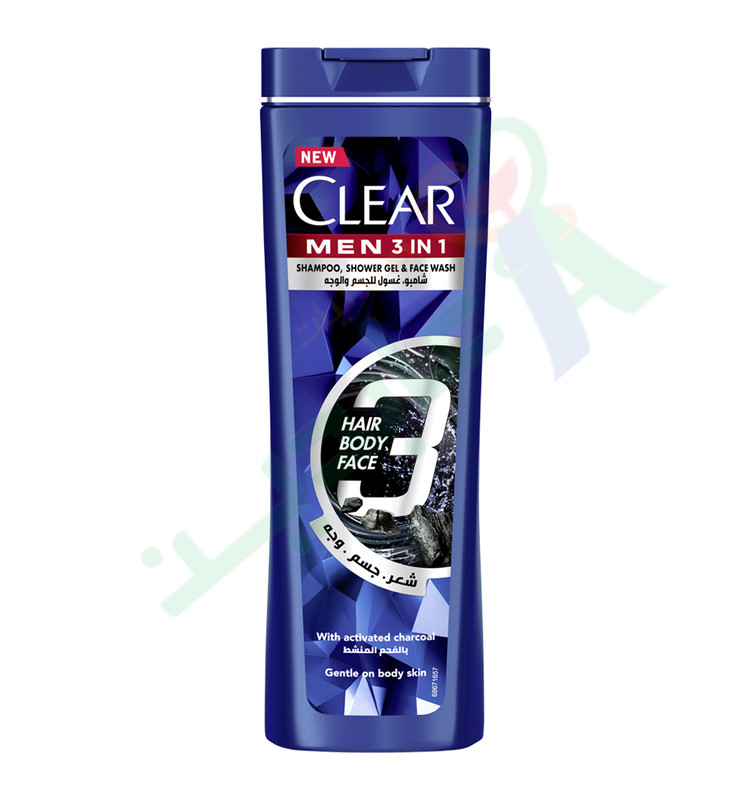 CLEAR MEN 3 IN 1 HAIR BODY FACE SHAMPOO 180 ML