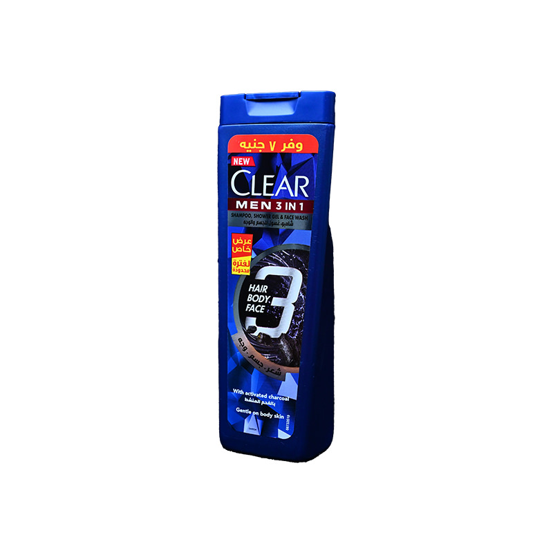 CLEAR MEN 3 IN 1 SHAMPOO 180 ML OFFER 7 LE
