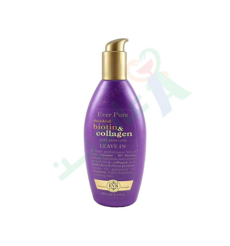 EVER PURE BIOTIN & COLLAGEN LEAVE IN 250ML