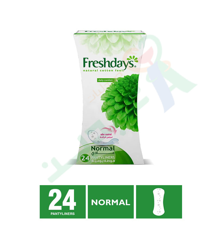 FRESHDAYS NATURAL COTTON FEEL NORMAL 24P--