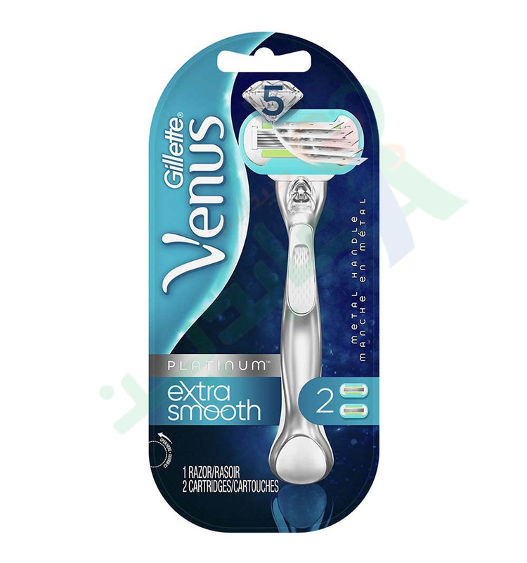 GILLETTE VENUS DELUXE SMOOTH PLATINUM 2BLAD1MACHIN