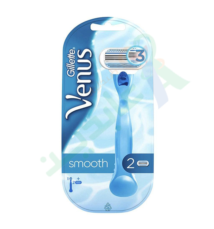 GILLETTE VENUS SMOOTH 3 BLADES 2PCS 1 MACHINE