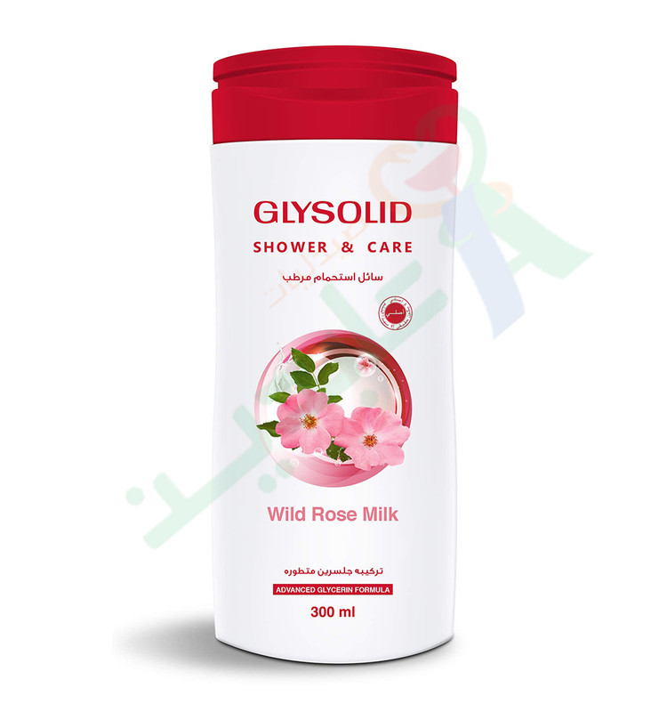 GLYSOLID SHOWER&CARE WILD ROSE MILK 300ML