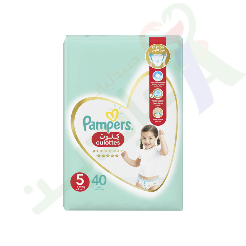 PAMPERS CULOTTES PREMIUM CARE (5) 40 PANTS--