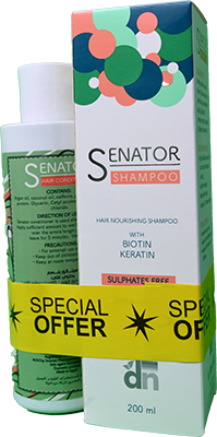 SENATOR SHAMPOO 200ML+SENATOR CONDITINER 200ML OFFER