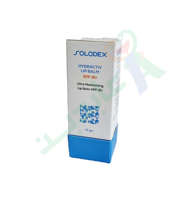 SOLODEX HYDRACTIV LIP BALM SPF15+ 12GM