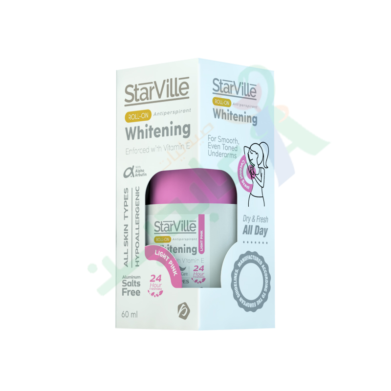 STARVILLE WHITWNING ROLL-ON LIGHT PINK 60ML