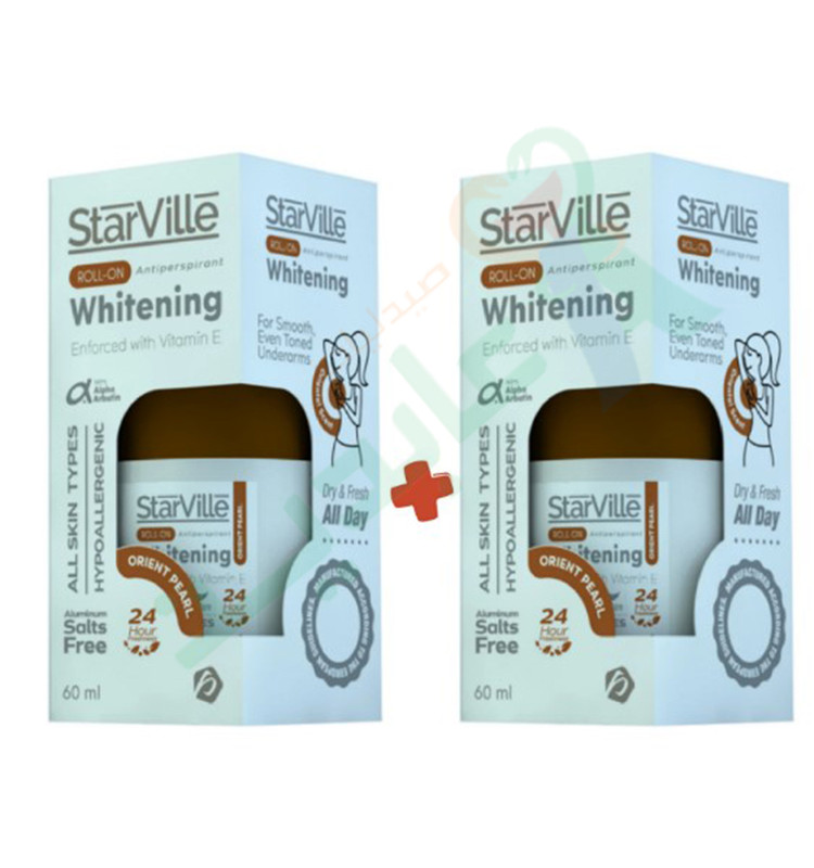 STARVILLE WHITWNING ROLL-ON ORIENT PEARL60M1+1FREE--