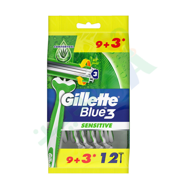 GILLETTE BLUE 3 SENSITIVE 9+3MACHINE