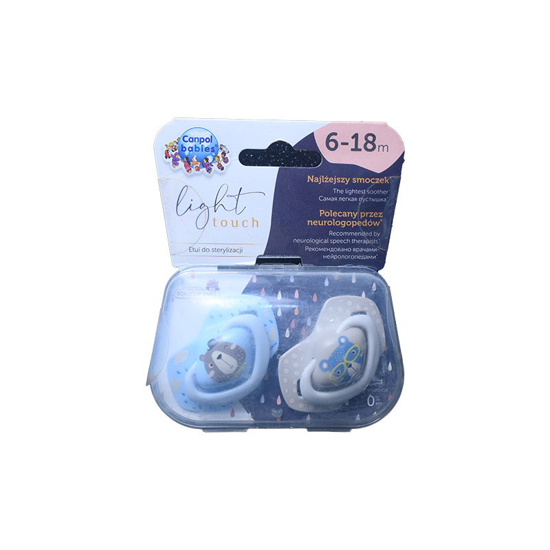 CANPOL ROYAL BABY SOOTHER LIGHT TOUCH 6-18 M BLUE