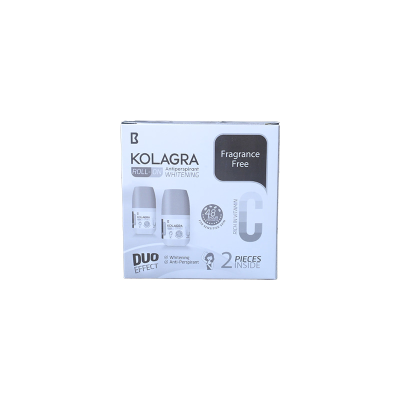 KOLAGRA WH ROLL-ON FRAGRANCE FREE 60 ML 2PCS