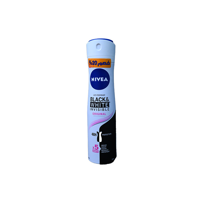 NIVEA SPR W(BL&WH) INV ORIGINAL 150 ML DISC 20%