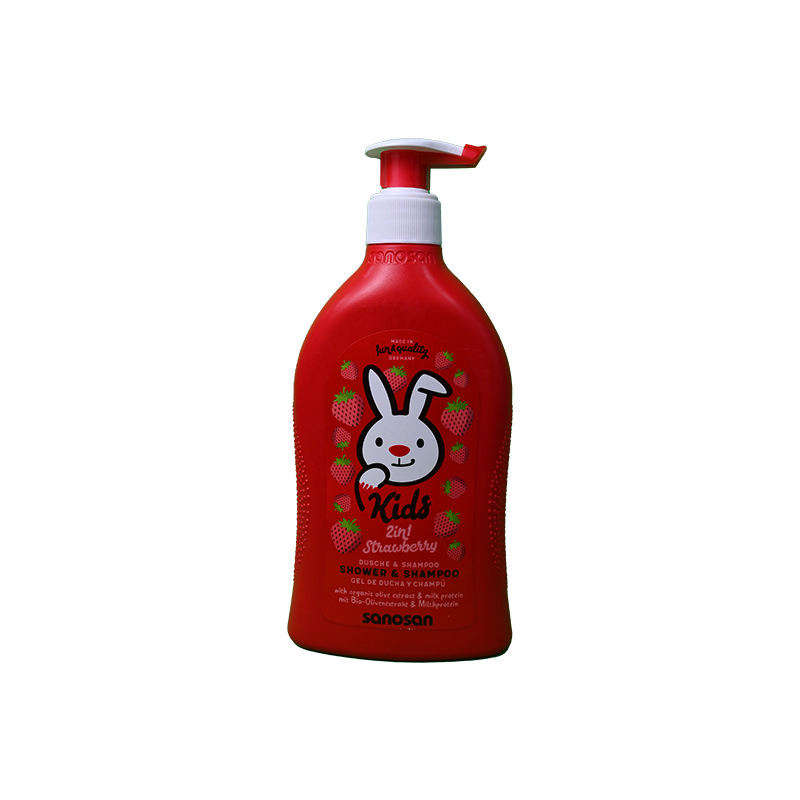 SANOSAN KIDS 2IN1 STRAWBERRY SHOWER&SHAMPOO 400ML