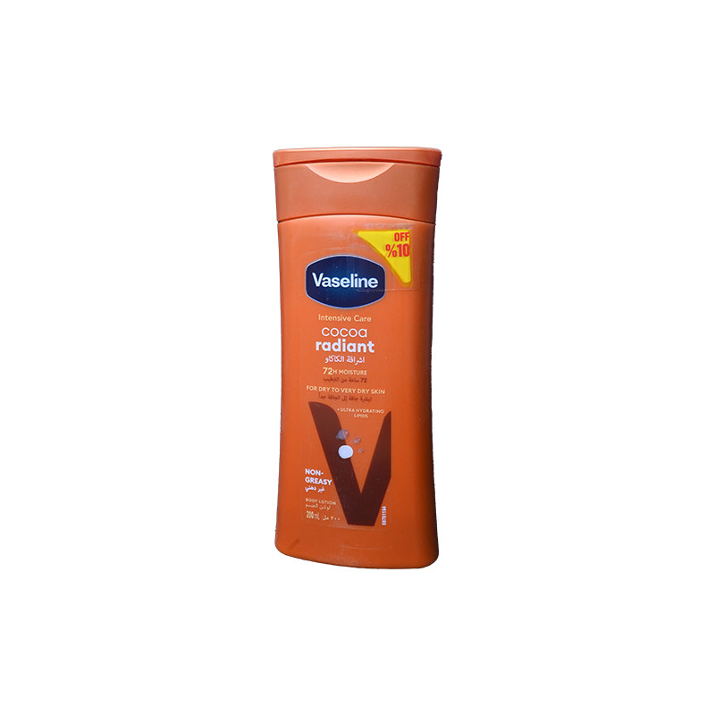 VASELINE COCOA RADIANT LOTION 200ML 10%DIS