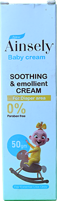 AINSELY SOOTHING EMOLLIENT BABY CREAM 50 GM