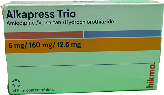 ALKAPRESS TRIO 5/160/12.5 MG 14 TAB