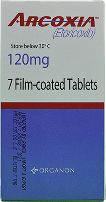 ARCOXIA 120 MG 7 TAB