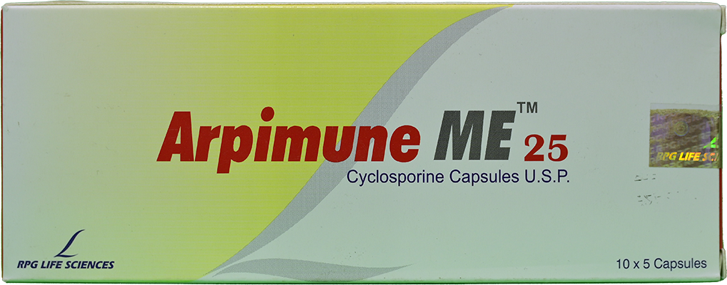 ARPIMUNE ME 25 MG 50 CAP