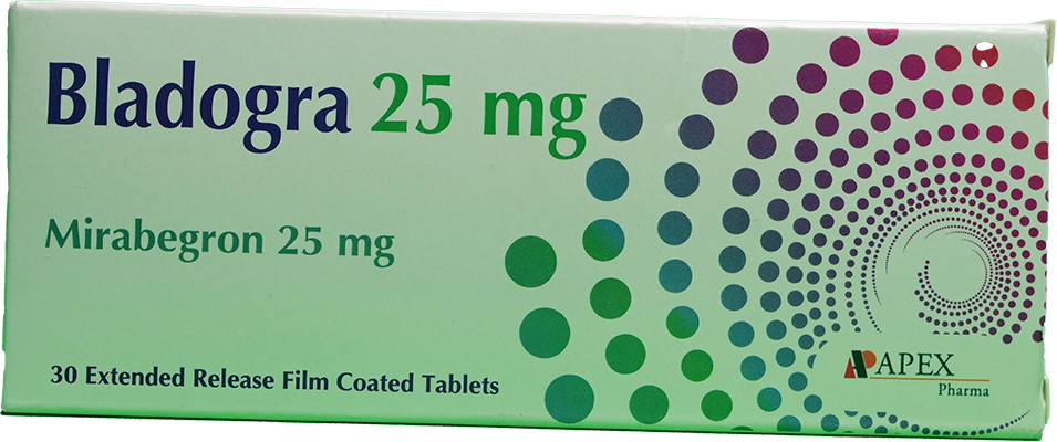 BLADOGRA 25 MG 30 TAB