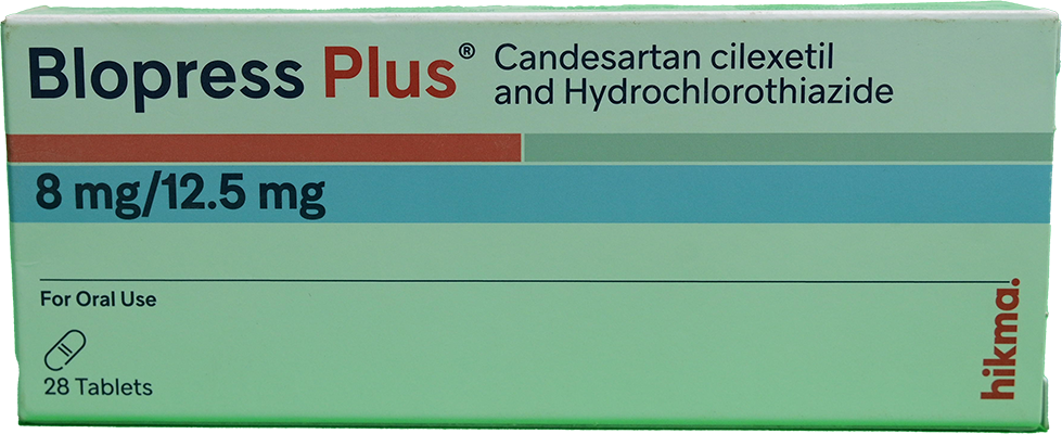 BLOPRESS PLUS 8 MG 28 TAB