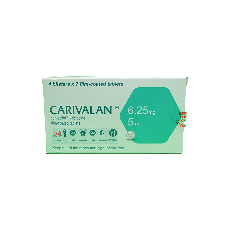 CARIVALAN 6.25/5 MG 28 TAB