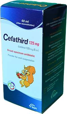 CEFATHIRD 125 MG SYRUP 60 ML