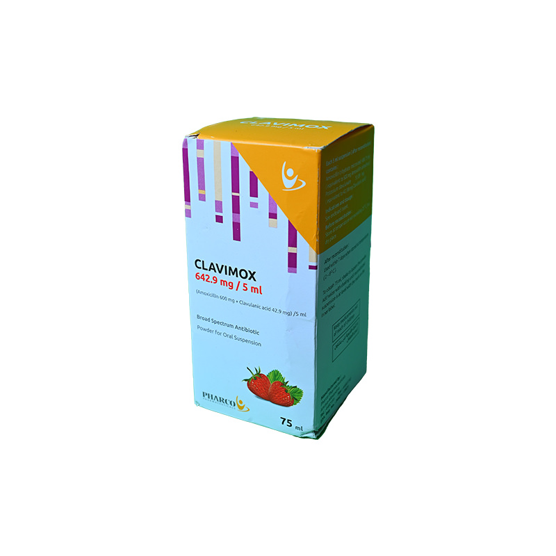 CLAVIMOX 642.9 MG 75 ML