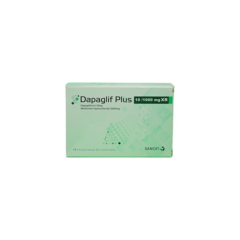 DAPAGLIF PLUS 10MG/1000 MG XR 14TAB