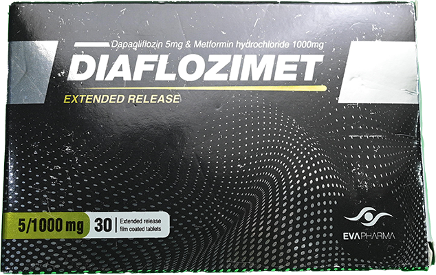 DIAFLOZIMET 5/1000 MG 30TAB