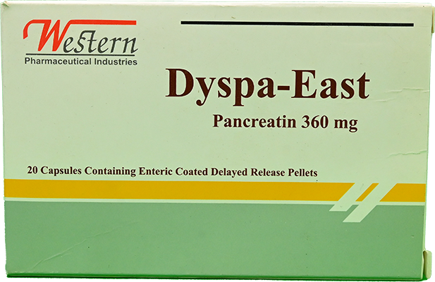 DYSPA EAST 360 MG 20 CAP