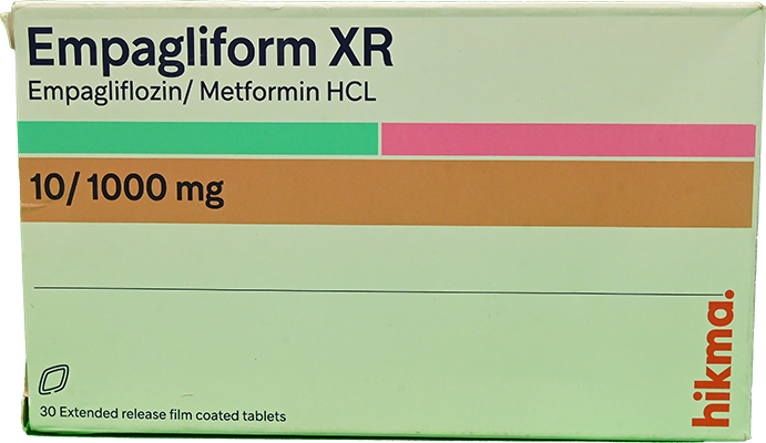 EMPAGLIFORM XR 10/1000 MG 30 TAB