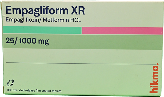 EMPAGLIFORM XR 25/1000 MG 30TAB