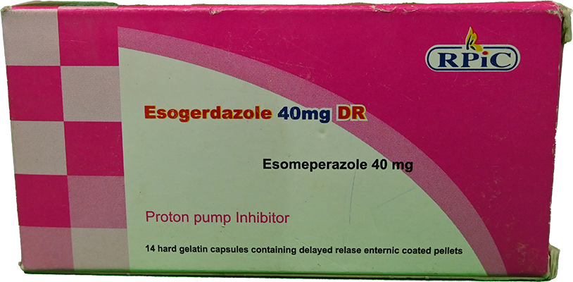 ESOGERDAZOLE 40 MG DR 14 CAP