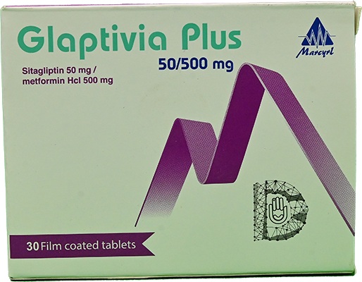 GLAPTIVIA PLUS 50/500 MG 30 TAB